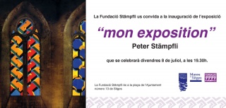Peter Stämpfli. mon exposition - Invitación