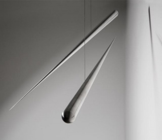 Artur Lescher, Sem título, 2015. Alumínio polido, 65 x 3,5 x 3,5 cm. Edição de 15