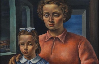 Antonio Berni, Composición (detalle), 1937 óleo s/arpillera, 116 x 87cm. Adquisición XVII Salón de Otoño, 1938