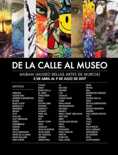 Cartel de la exposición. Cortesía del MUBAM y de Murcia Street Art Project