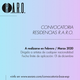 Residencias R.A.R.O Buenos Aires 2020