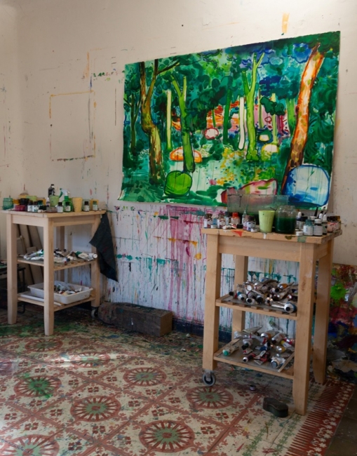 Interior del estudio de Abraham Lacalle — Cortesía del artista y VETA by Fer Francés