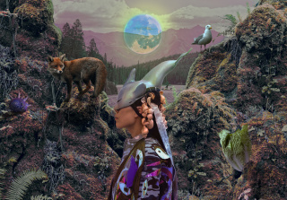 Zadie Xa and Benito Mayor Vallejo, Moon Poetics 4 Courageous Earth Critters and Dangerous Day Dreamers, 2020, digital collage. Courtesy of the artists