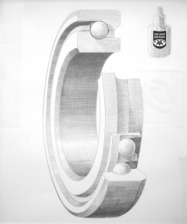 José Antonio Hernández-Diez, "Le genou de Claire 1", 2005. Impresión digital y grafito sobre papel. 63 x 53 cm.