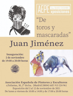 Cartel de "De toros y mascaradas"