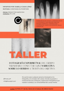 Cartel taller fotografía