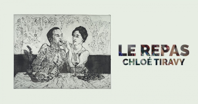 Chloé Tiravy. Le Repas – Cortesía de Factoría de Arte y  Desarrollo