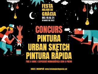 Concurs de Pintura, Urban sketck i Pintura ràpida de la Festa Major de Gràcia 2022
