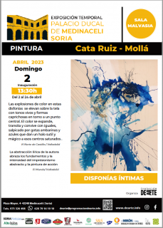 Cartel Disfonías Íntimas - Cata Ruiz Mollá