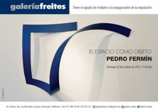 Pedro Fermín, El espacio como objeto