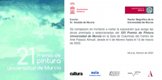 XXI Premio de Pintura Universidad de Murcia - Invitación