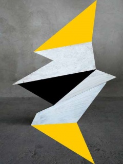 Alejandra Laviada. Disruption, 2019. Series: Painted Geometries. Acrylic paint on pigment photographic print, 81 x 61 cm. Unique — COURTESY BENDANA I PINEL ART CONTEMPORAIN
