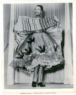 Vintage post card. Josephine Baker. Paris, 1960-ies. From the private collection of the Alexandre Vassiliev Foundation