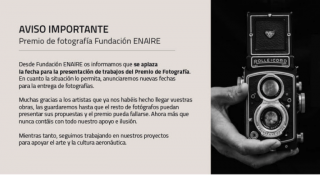 Premios Fundación ENAIRE 2020 - Premio de Fotografía ***POSPUESTO***
