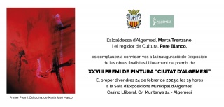 XXVIII Premi de pintura Ciutat d'Algemesí - Invitación