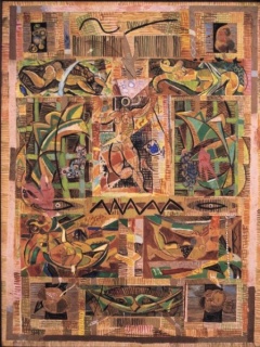 Louis Latapie, Projet de Tapisserie Les Saisons, oléo sobre lienzo, 151,5x113 cm., 1960