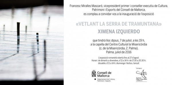 Ximena Izquierdo, Ventlant la Serra de Tramuntana