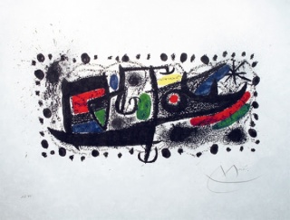 Joan Miró, Joan Miró und Katalonien - edició 47/90, 50 x 65,5 cm.