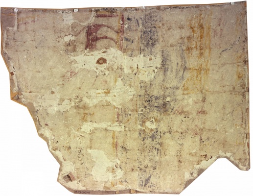 Segon arrancament de Santa Maria de Taüll. Mur occidental, capella baptismal — Imagen cortesía del MNAC