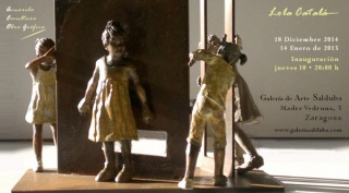 Galería Salduba - escondite escultura bronce