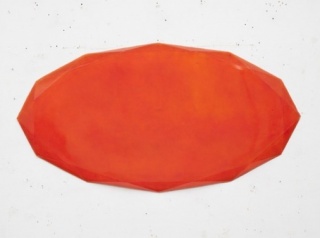 Dudi Maia Rosa, Sem título, 2016. Resina poliéster pigmentada e fibra de vidro, 110 x 210 cm