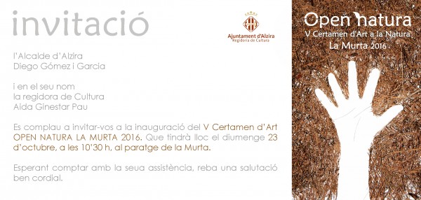 Open Natura: V Certamen d\'Art a la Natura. La Murta 2016