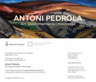 Antoni Pedrola. Art, experimentació i mestratge