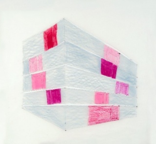 Projecto para prédio na Lapa, 2010, Lápis de cera sobre papel, 75x 81,5 cm