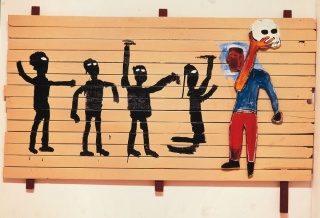 "Procissão", 1986 (imagem: The Estate of Jean-Michel Basquiat. Licensed by Artestar, New York)v