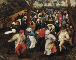 Pieter Brueghel el Joven, El baile nupcial, 1556 — Cortesía de Arthemisia