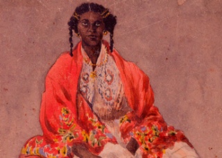 DERIVAS DEL MULTICULTURALISMO EN COLOMBIA: UTOPÍAS ÉTNICAS Y PROMOCIÓN DEL MERCADO PATRIMONIAL  IMAGEN IDENTIFI. Retrato de una negra, 1852, de Henry Price. Imagen cortesía Banco de la República Colombia