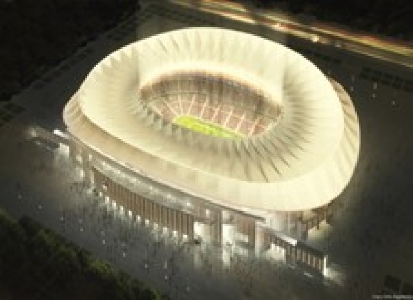 Proyecto del nuevo estadio del Club Atlético de Madrid La Peineta @CruzyOrtiz