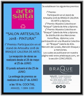 Salón Artesalta 2018 - Pintura. Imagen cortesía Braque Galeria de Arte