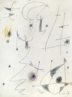 Joan Miró, Paysage nocturne (W7798), 1976