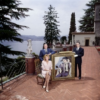 ©Chema Conesa. Los Thyssen en Villa Favorita. Lugano, 1989