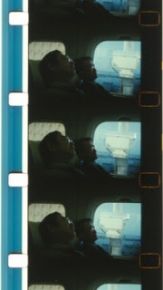 João Maria Gusmão and Pedro Paiva, Sleeping in a bullet train, 2015. 16mm film, color, no sound, 8:08 minutes