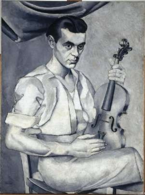 Luis Fernández. Retrato, c. 1934- 1935. Museo Nacional Centro de Arte Reina Sofía, Madrid — Cortesía del Museo de Bellas Artes de Asturias