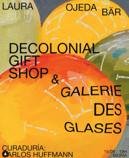 Cartel de “Galerie des Glaces” & “Decolonial Gift Shop”