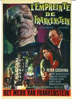 Cartel belga de la película La maldad de Frankenstein, Hammer Film Productions, 1961 (Colección Daniel Aguilar)