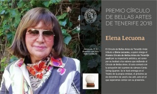 Elena Lecuona - Premio Círculo de Bellas Artes de Tenerife 2018