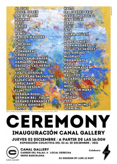 Cartel exposición inaugural "CEREMONY"