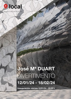 Cartel de la exposición Divertimento de José María DUART
