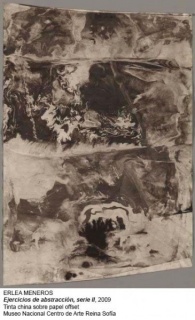 Erlea Maneros Zabala, Ejercicios de abstracción, serie II, 2009. Tinta china sobre papel offset. MNCARS
