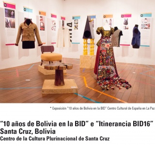 Exposición "10 años de Bolivia en la BID". Centro Cultural de España en La Paz — Cortesía de la Bienal Iberoamericana de Diseño