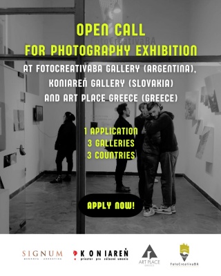 Call for exhibition of photographic work at FotoCreativaBA Gallery, Koniareň gallery and Art Place Greece
