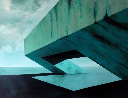 La Puerta delolvido / mixta sobra tabla / 100 x 130 cm / 2024