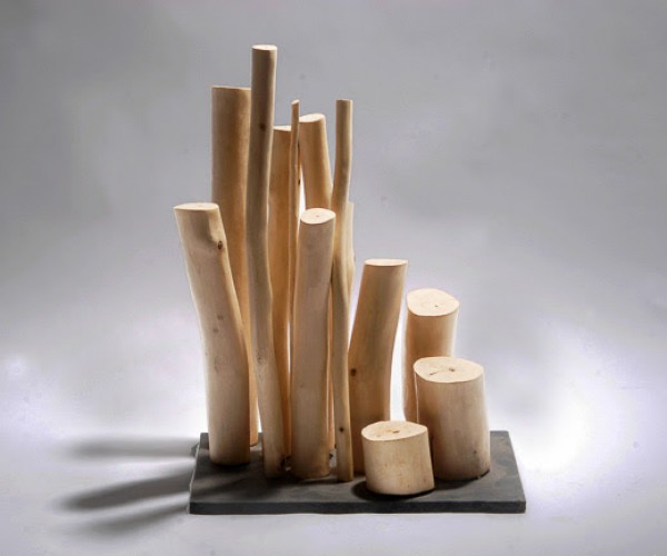 Jean Claude, Forêt brûlée, 2015 - 67cm Alt x 47cm A x 32cm P - Madera de nogal