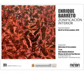 Enrique Barreto, Zonificación interior