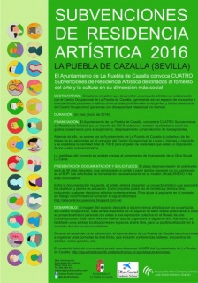 Subvenciones de Residencia Artística 2016 - La Puebla de Cazalla