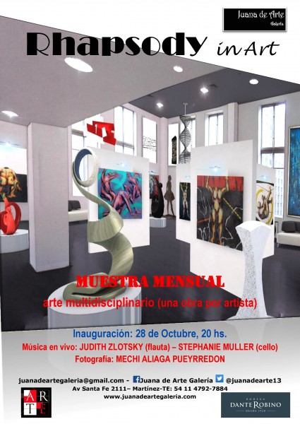 RHAPSODY IN ART, Invitación inauguración